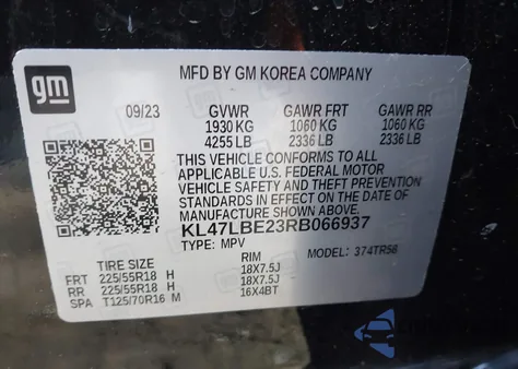 2024 Buick Envista Sport Touring Fwd z USA, uszkodzony, nr VIN KL47LBE23RB066937